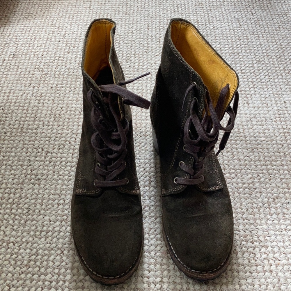 Frye Sabrina Suede Olive